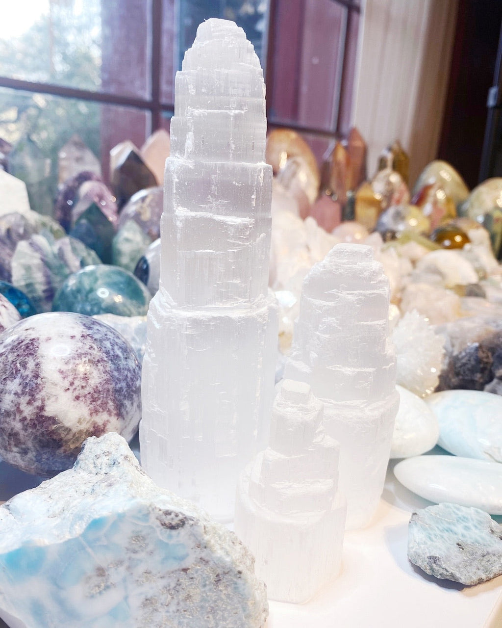 Selenite Towers Baltic Mermaid