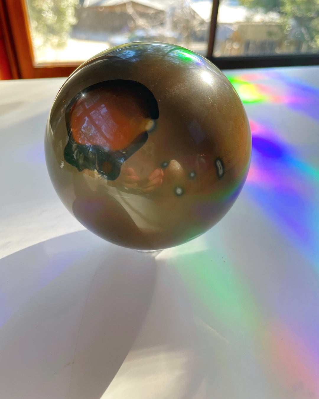 Polychrome Jasper Sphere - Large Baltic Mermaid