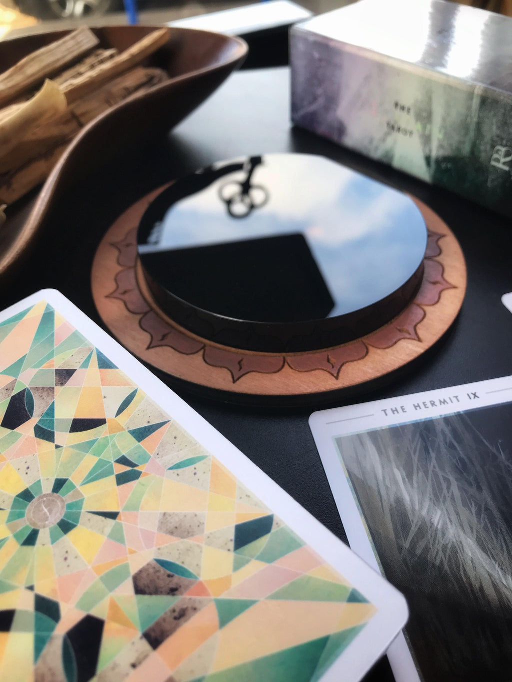 Obsidian Scrying Mirror Keven Craft Rituals