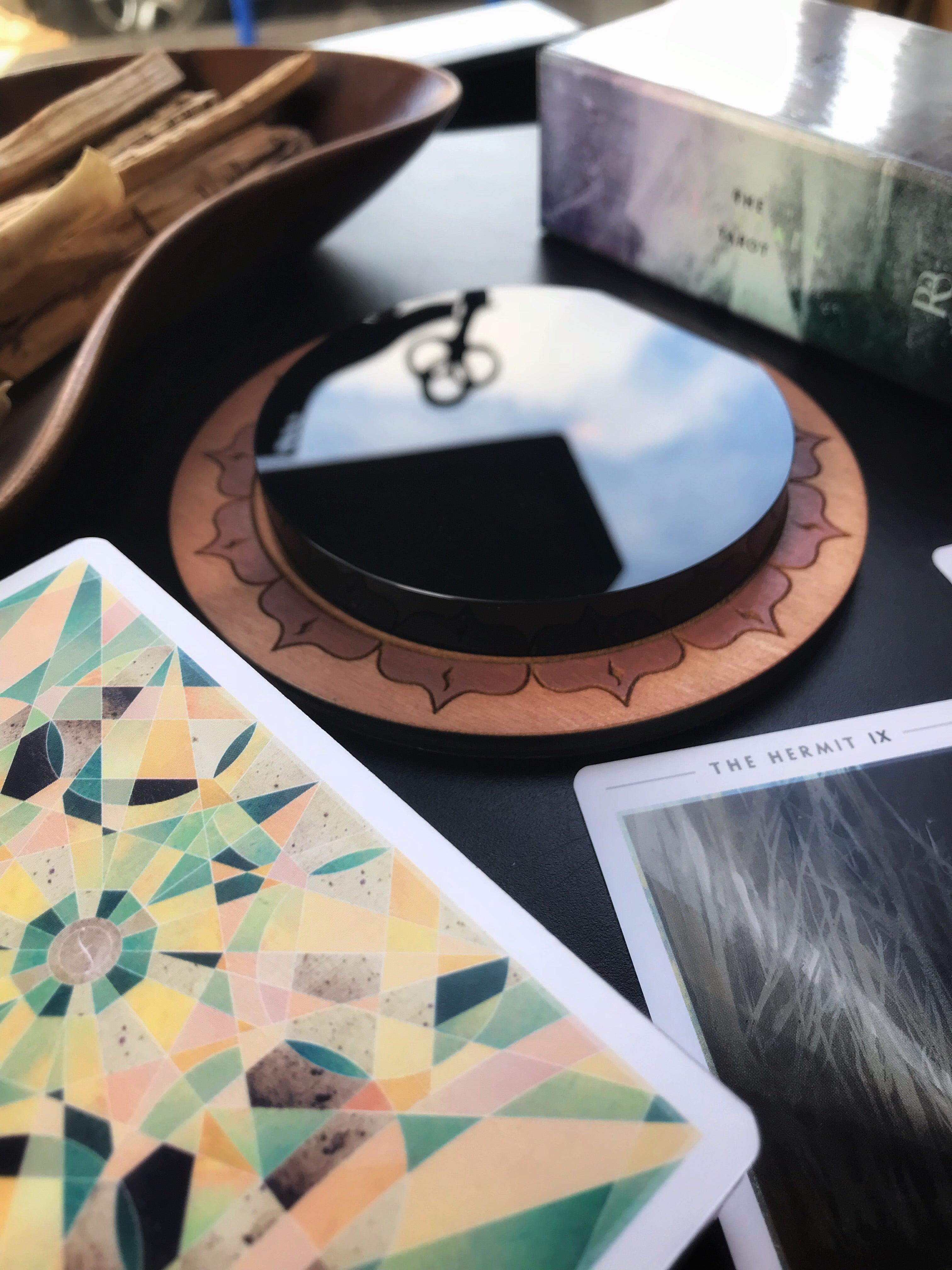 Obsidian Scrying Mirror Keven Craft Rituals