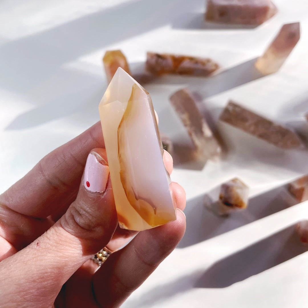 Flower Agate Lil Towers Baltic Mermaid