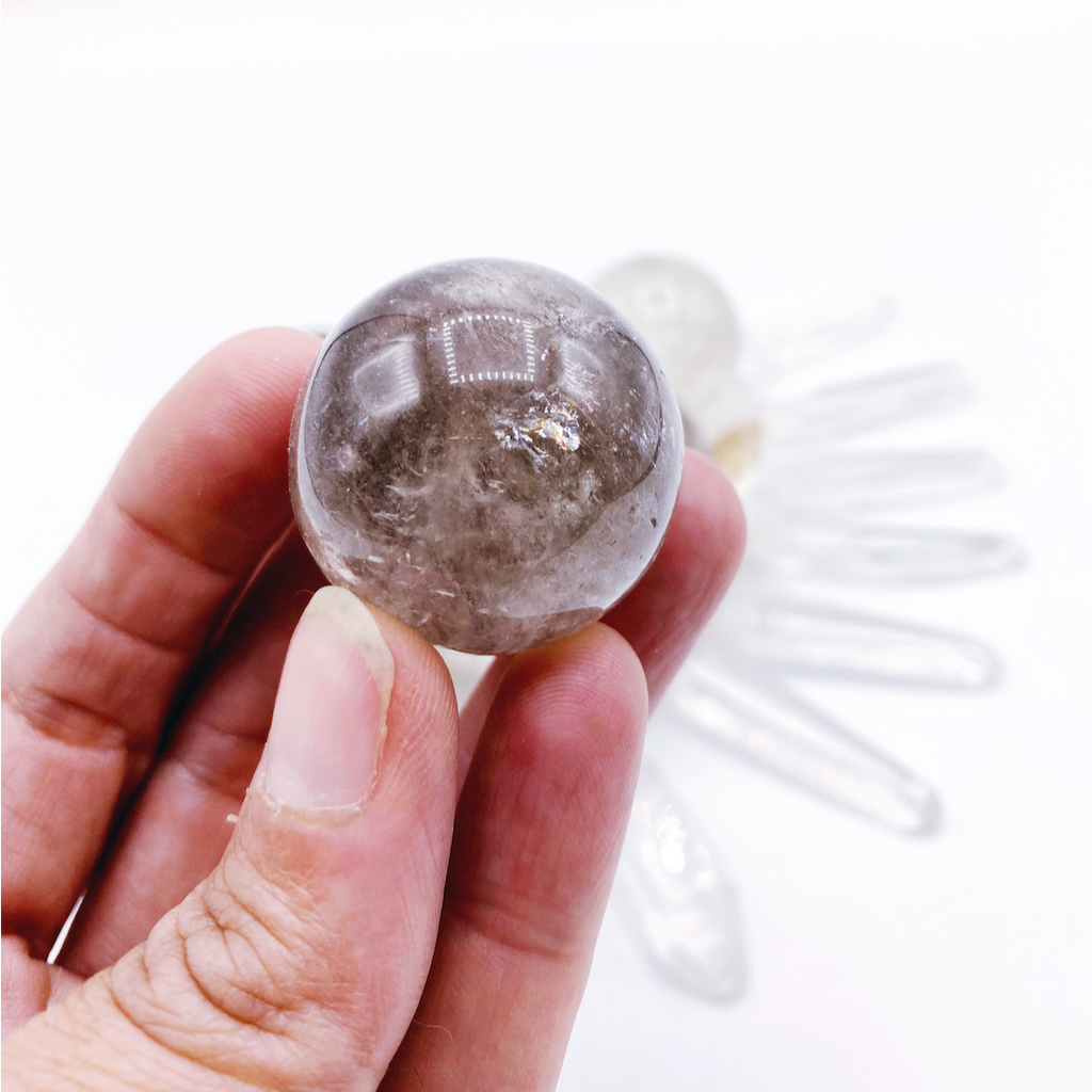 Lil’ Smoky Quartz Spheres Baltic Mermaid