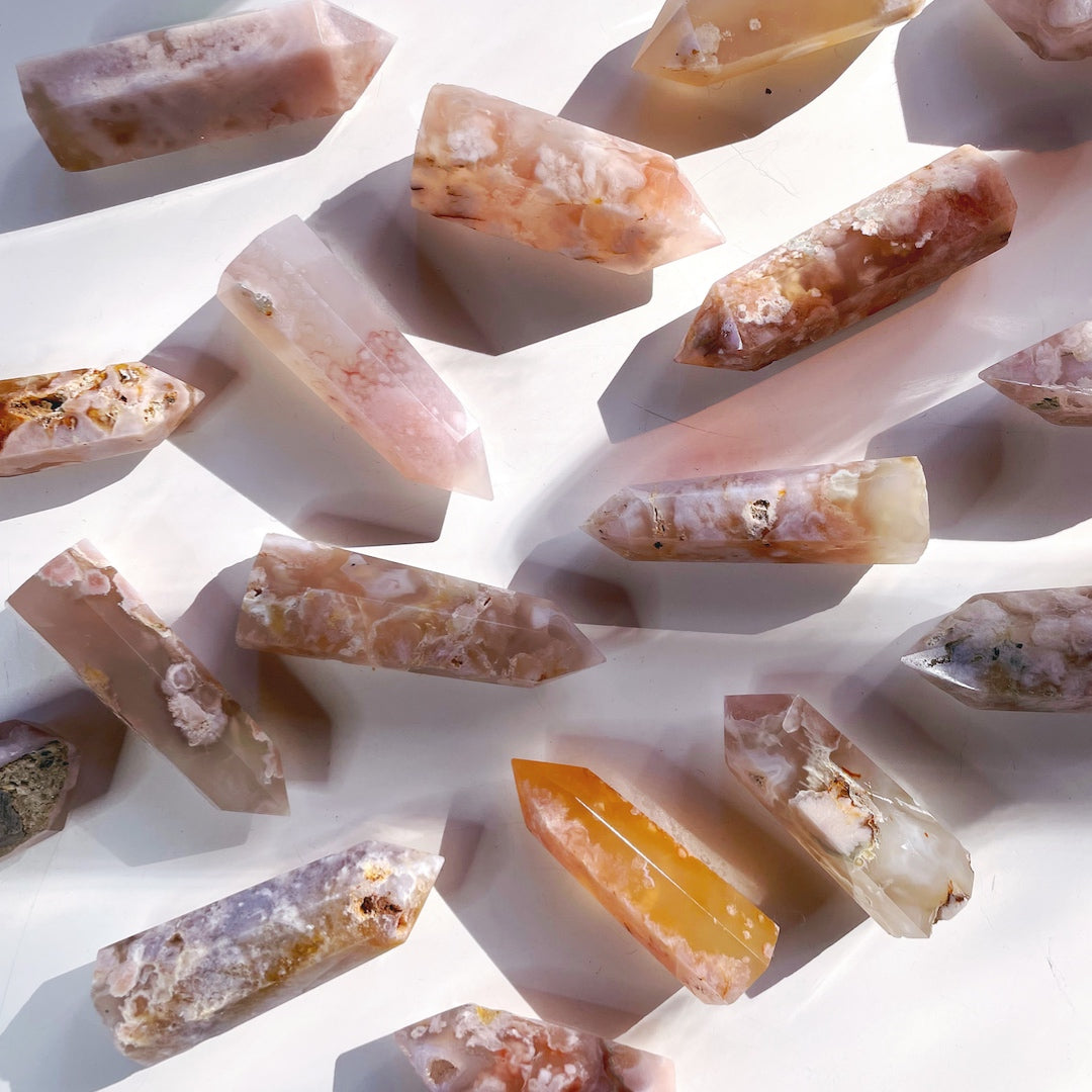 Flower Agate Lil Towers Baltic Mermaid