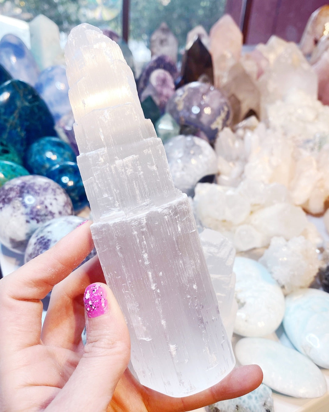 Selenite Towers Baltic Mermaid