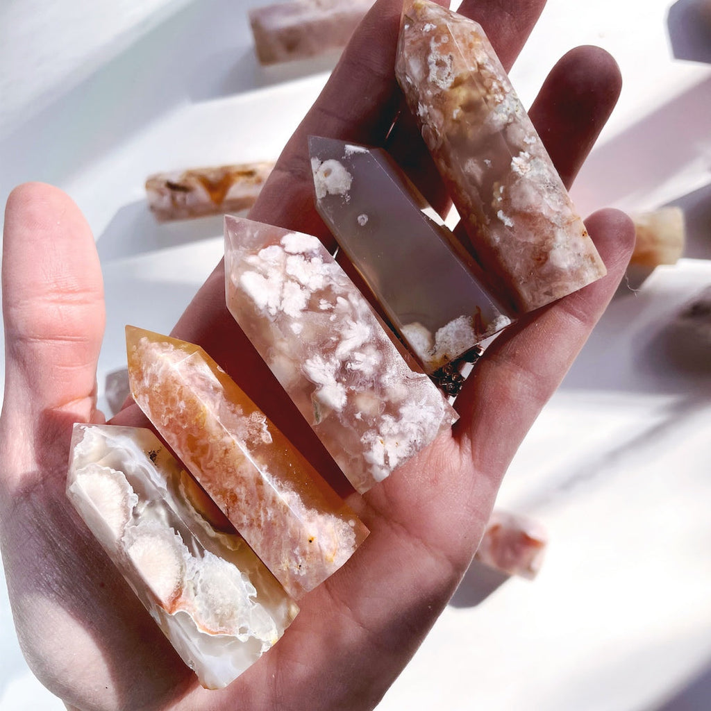Flower Agate Lil Towers Baltic Mermaid