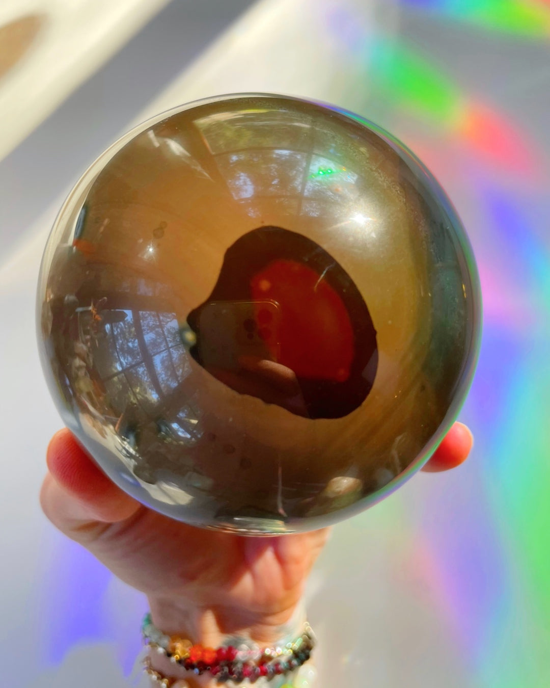 Polychrome Jasper Sphere - Large Baltic Mermaid