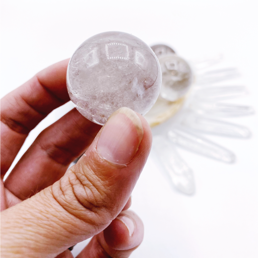 Lil’ Smoky Quartz Spheres Baltic Mermaid