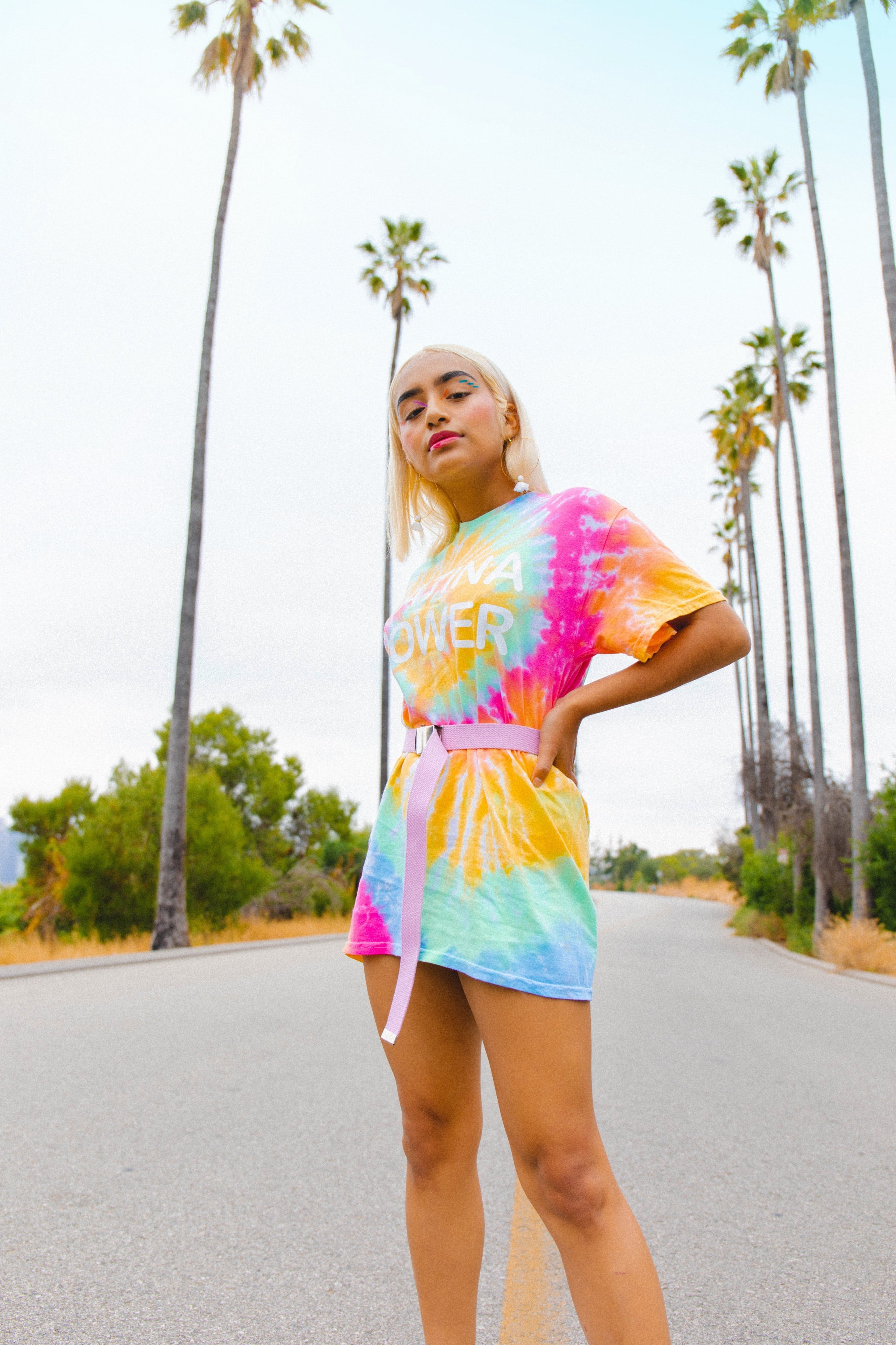 Tie dye Latina Power Tee