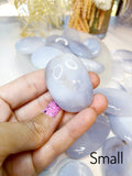 Blue Chalcedony Palm Stones Baltic Mermaid
