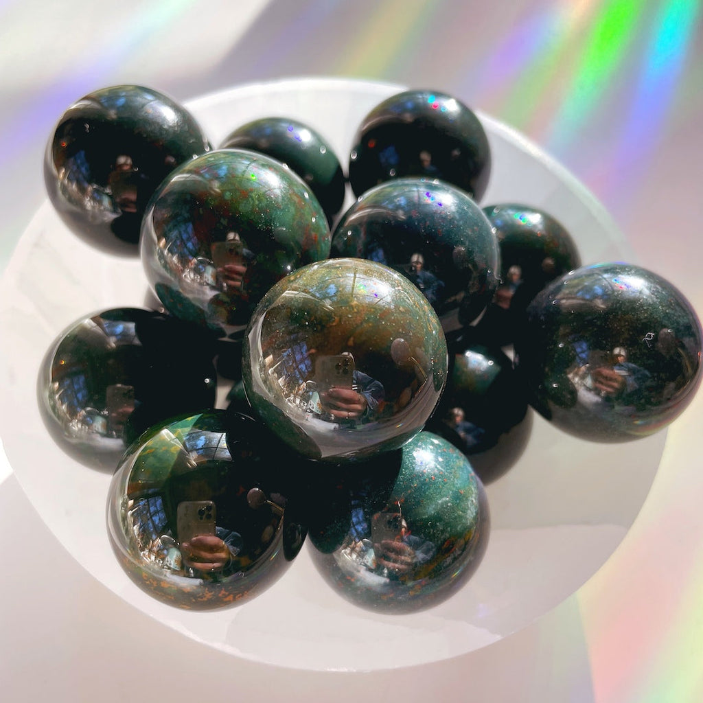 Bloodstone Lil Spheres Baltic Mermaid