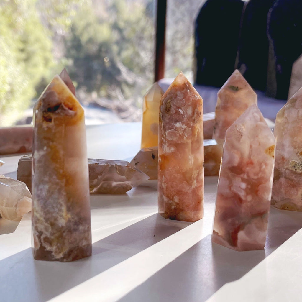 Flower Agate Lil Towers Baltic Mermaid