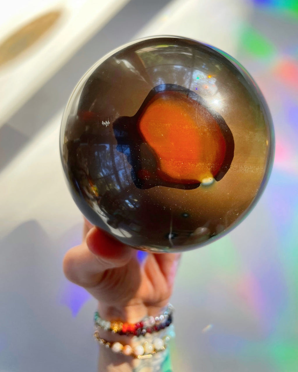 Polychrome Jasper Sphere - Large Baltic Mermaid