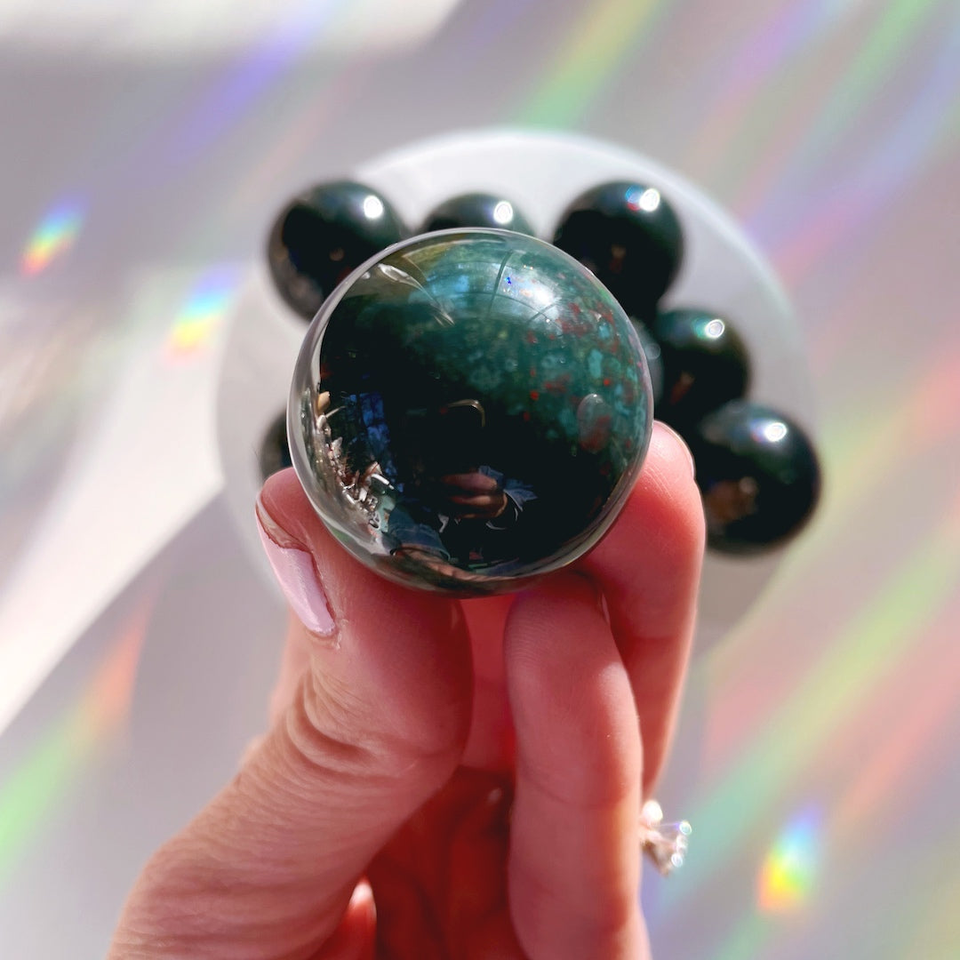 Bloodstone Lil Spheres Baltic Mermaid