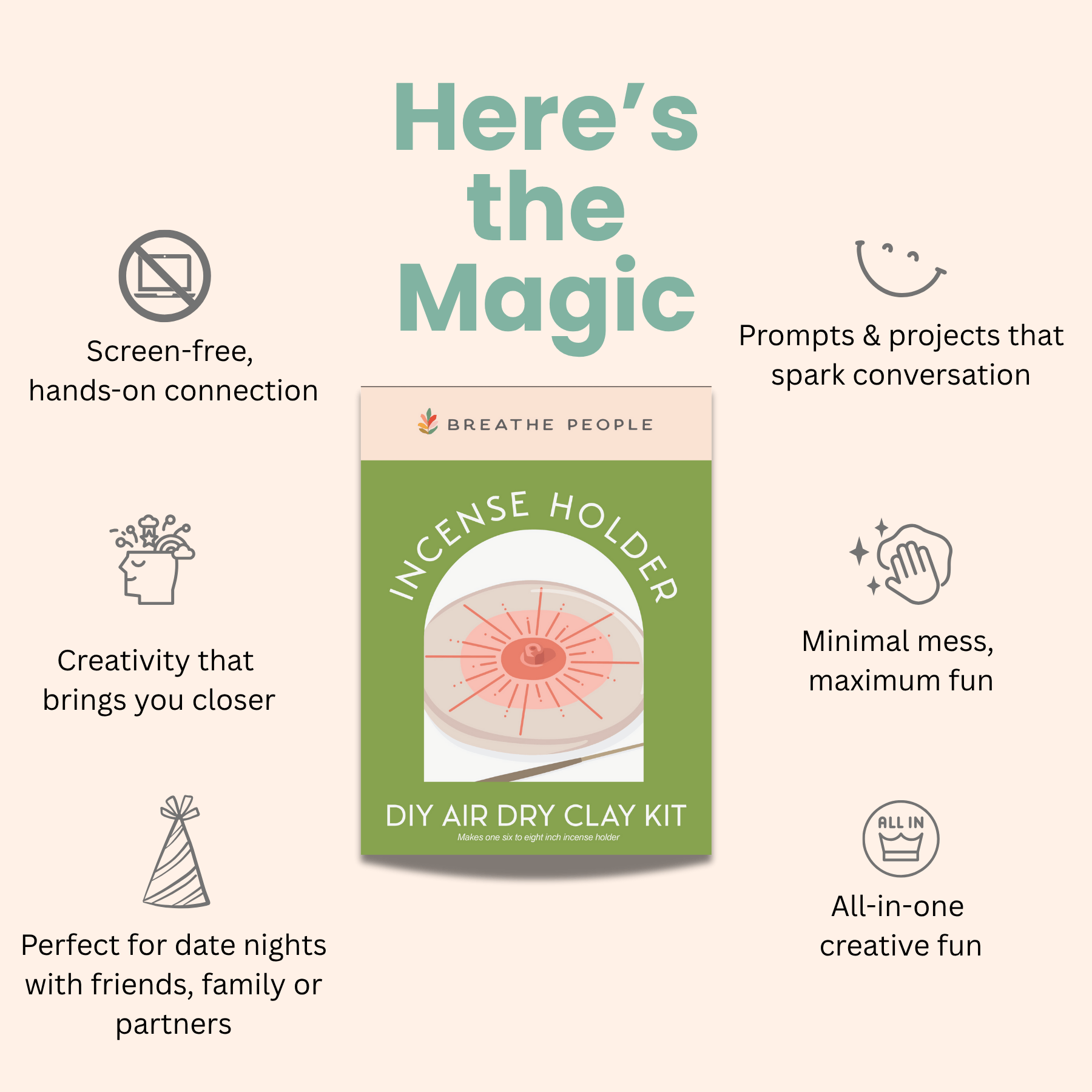DIY Air Dry Clay Kit- Make Your Own Mushroom Dish JT Trading Post