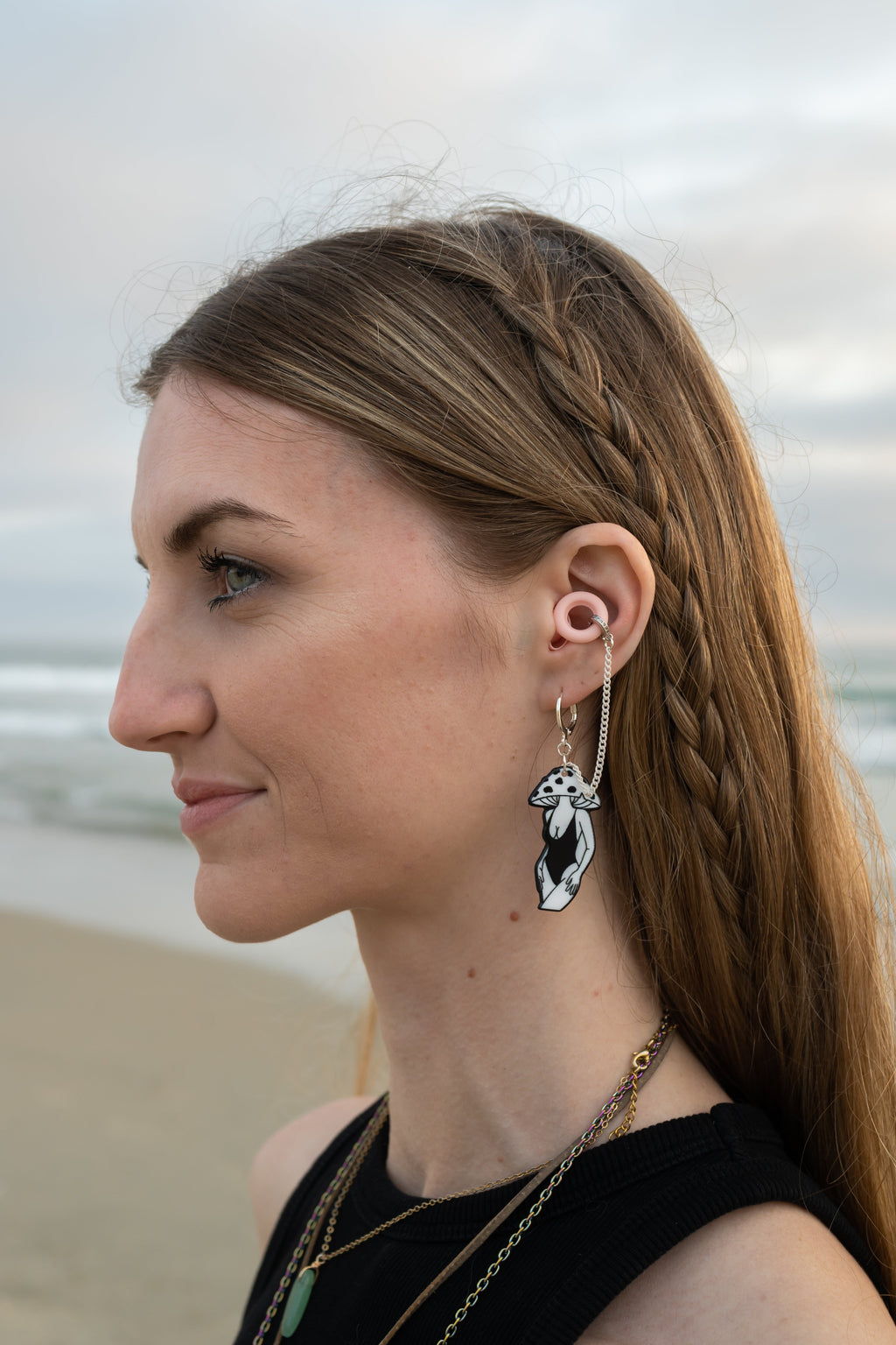 Sillycibin Earplug Earrings Wook Plugs