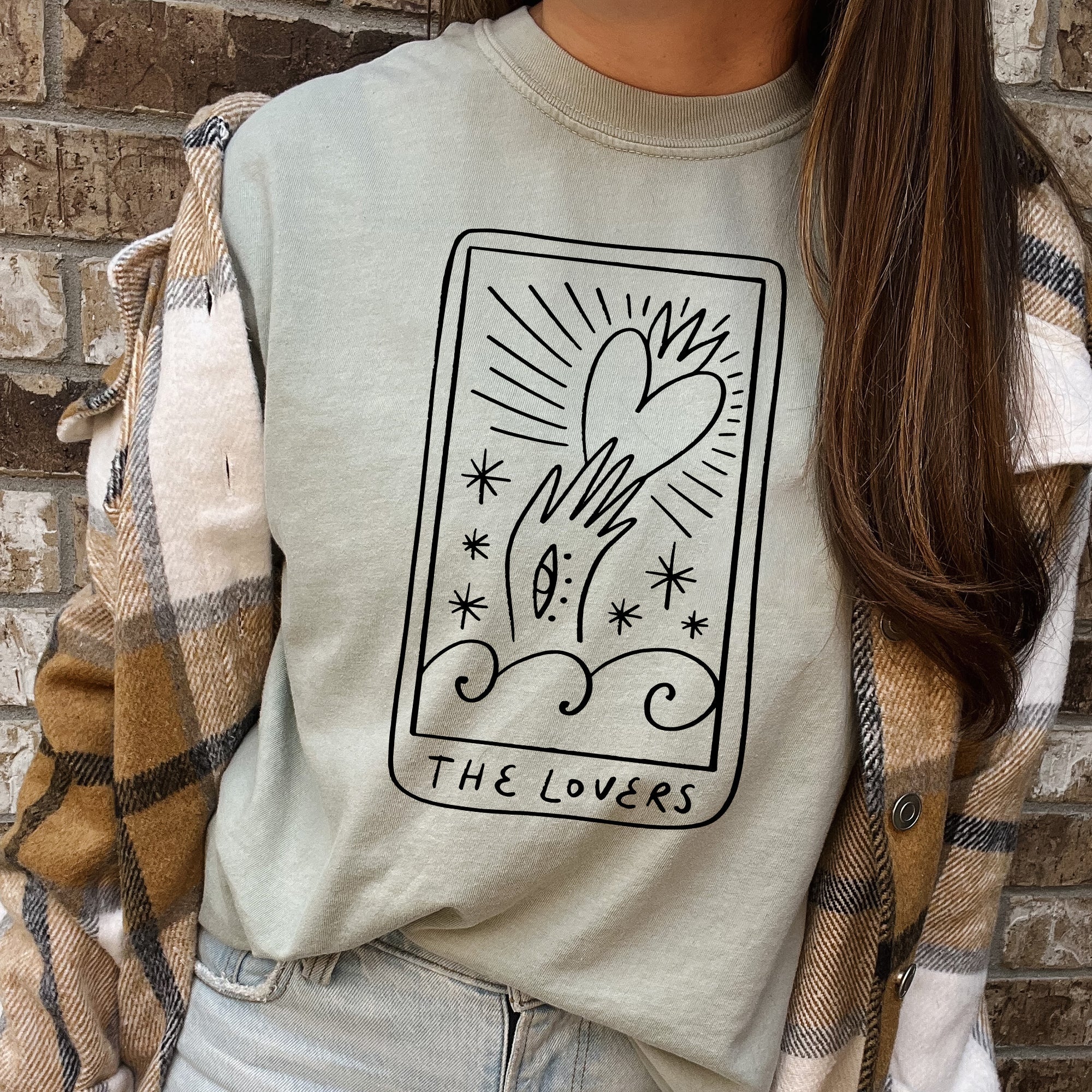 Lovers Tarot, Mystical, Magic Vintage Romance Design For Valentine's Day Comfort Colors Tee Refinery No. 1