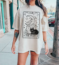 Moon Tarot Card Celestial Cosmic Moon Symbols Mystic Design Artwork Print Collection Comfort Colors Tee Refinery No. 1