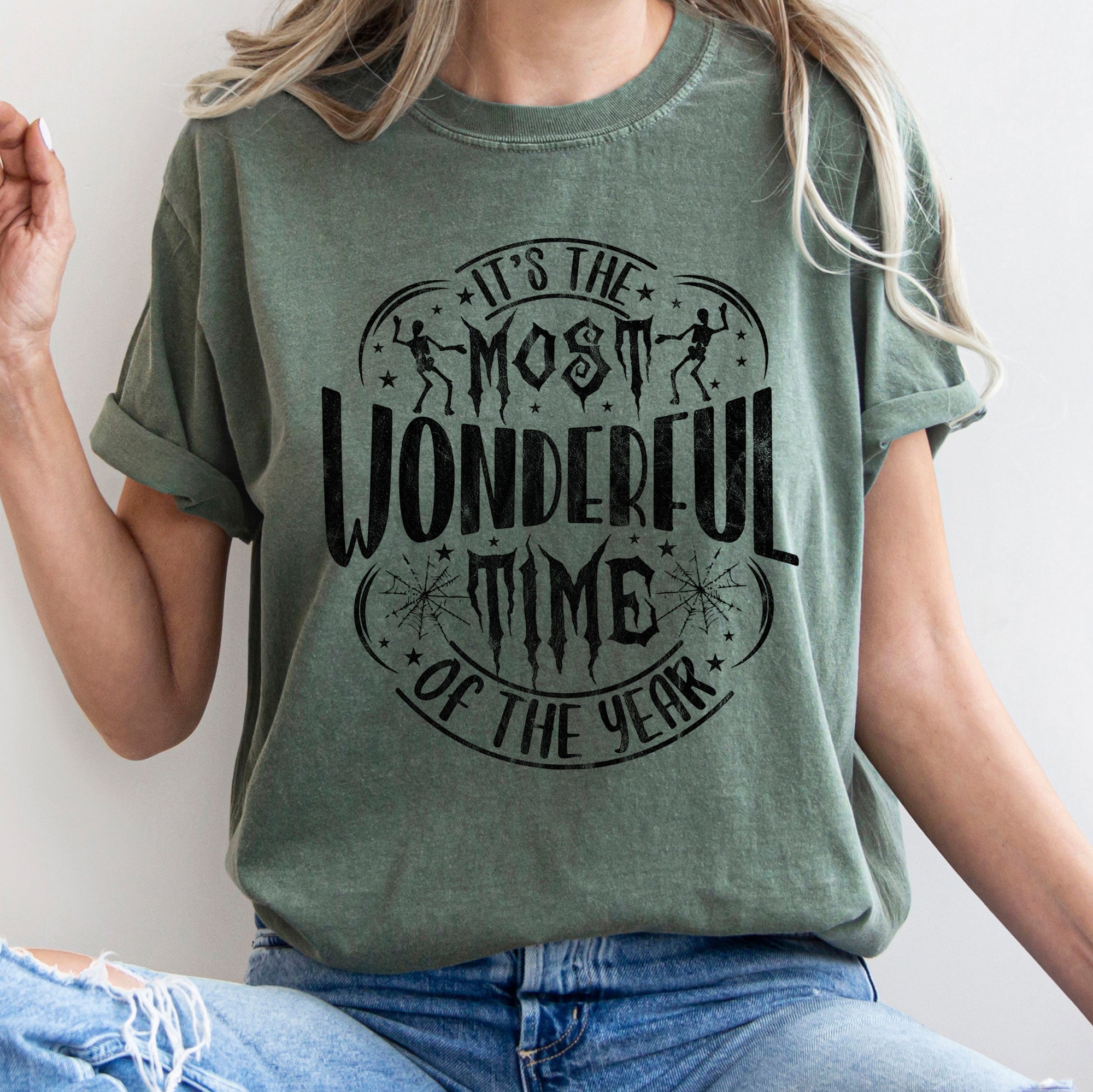 It's The Most Wonderful Time Of The Year Retro Halloween Vintage Comfort Colors Tee Refinery No. 1