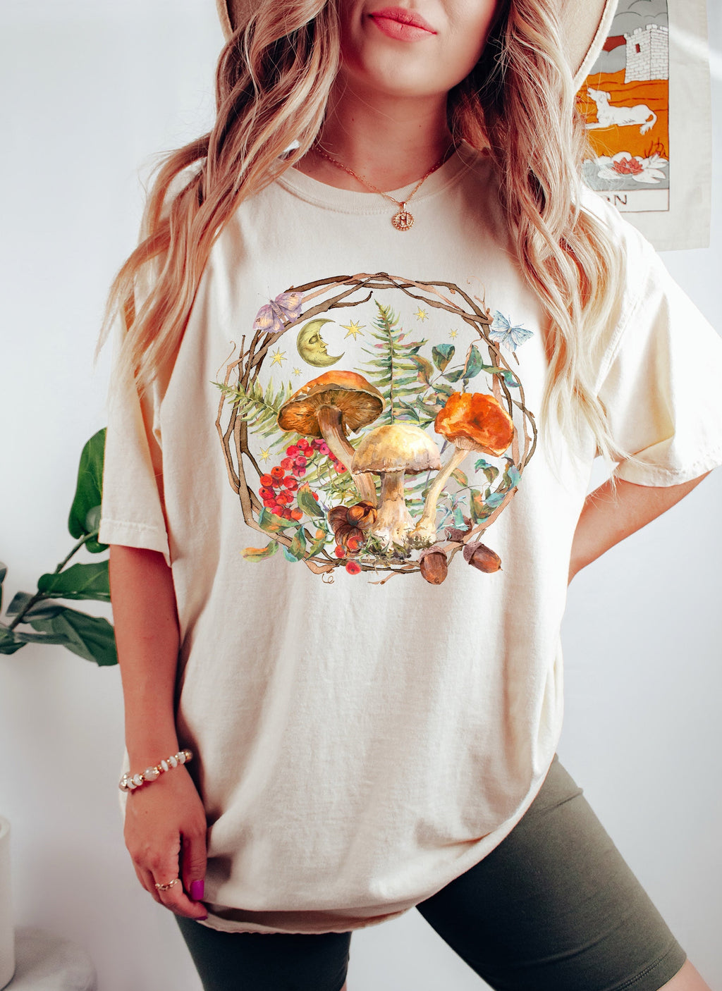 Mushrooms In A Bush Celestial Comfort Colors Tshirt Refinery No. 1