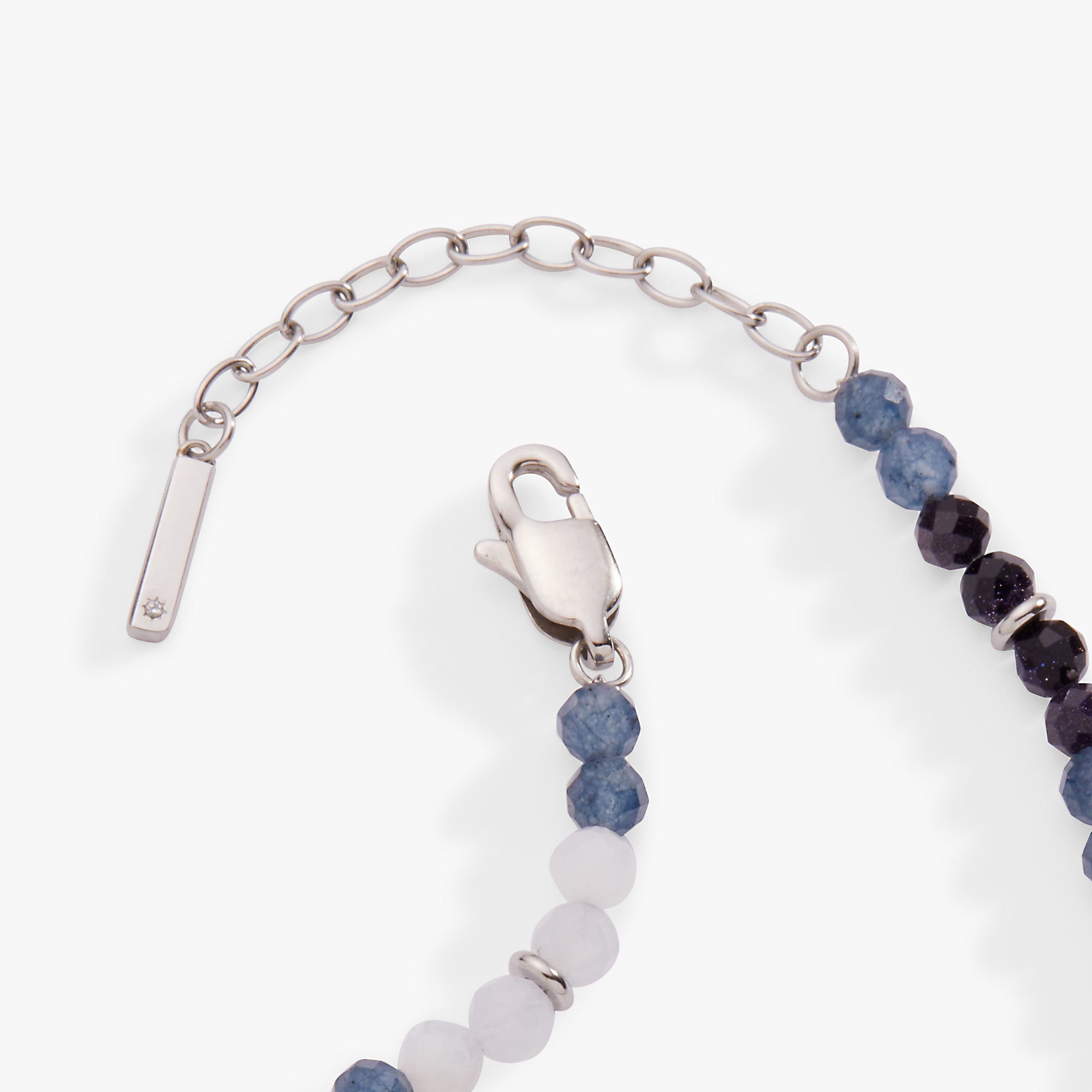 Blue Ombre Semi-Precious Beaded Anklet ALEX AND ANI