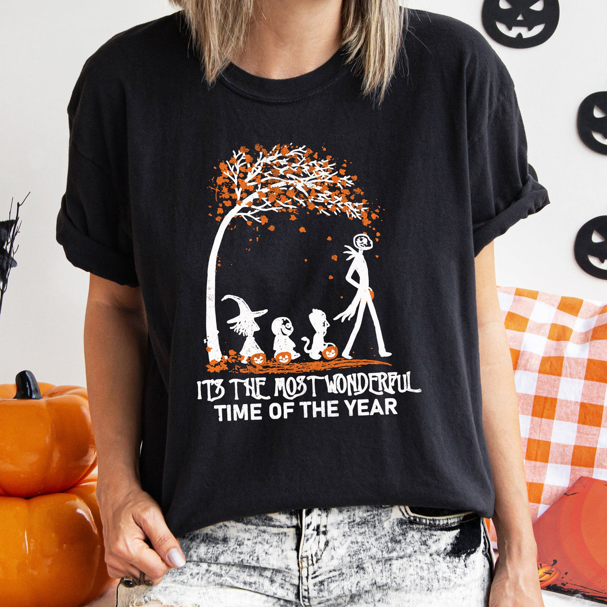 Orange Tree Retro Halloween Custom Artwork Design Collection Edition Comfort Colors Tee Refinery No. 1