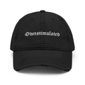 Overstimulated Distressed Dad Hat Goth Cloth Co.
