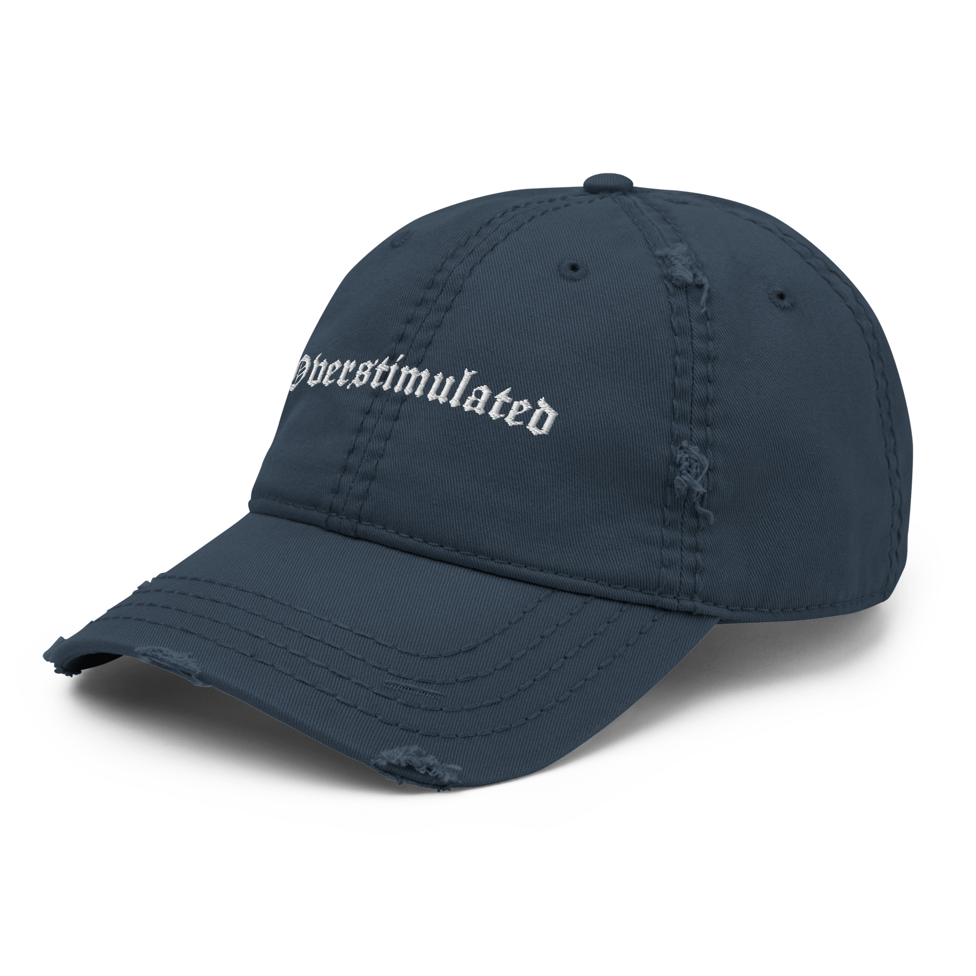 Overstimulated Distressed Dad Hat Goth Cloth Co.