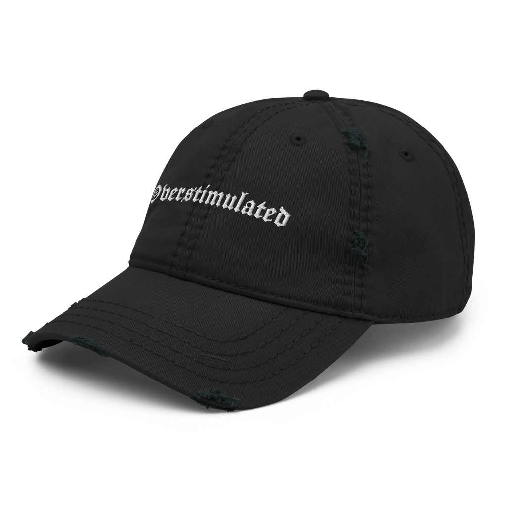 Overstimulated Distressed Dad Hat Goth Cloth Co.