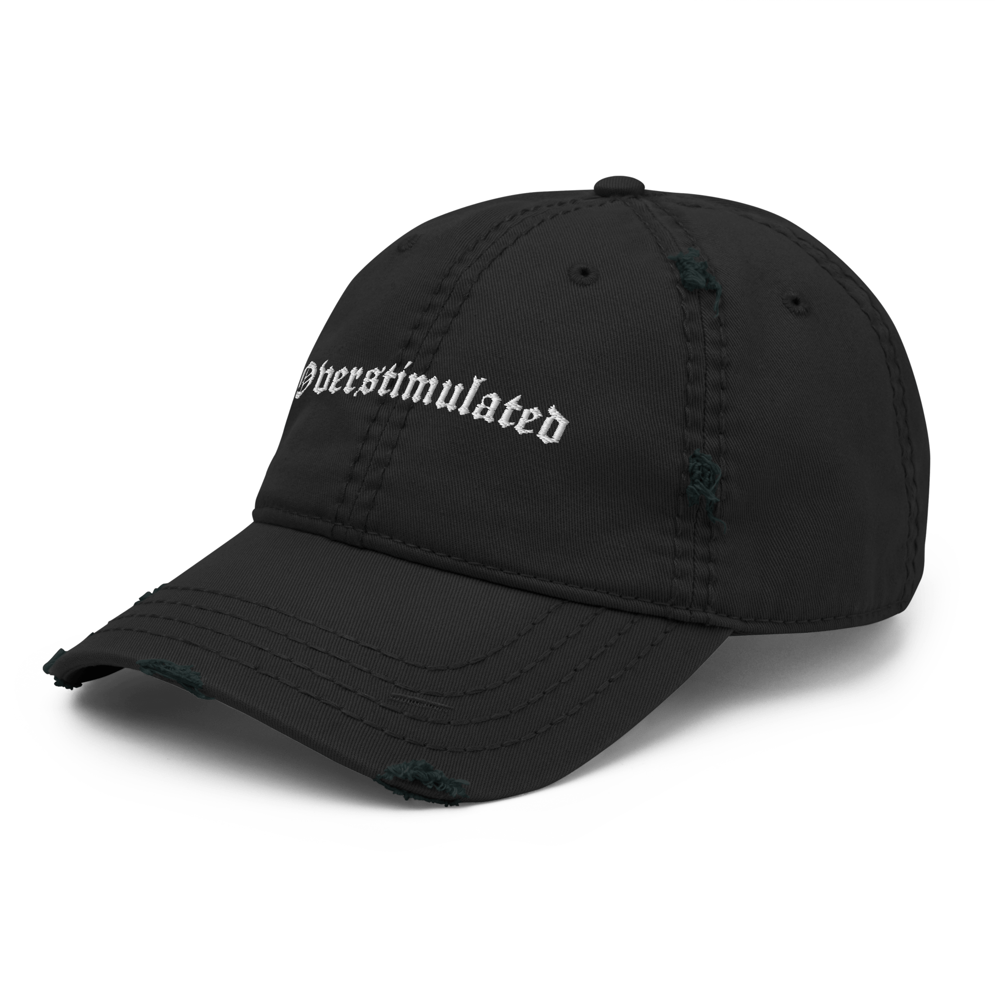 Overstimulated Distressed Dad Hat Goth Cloth Co.