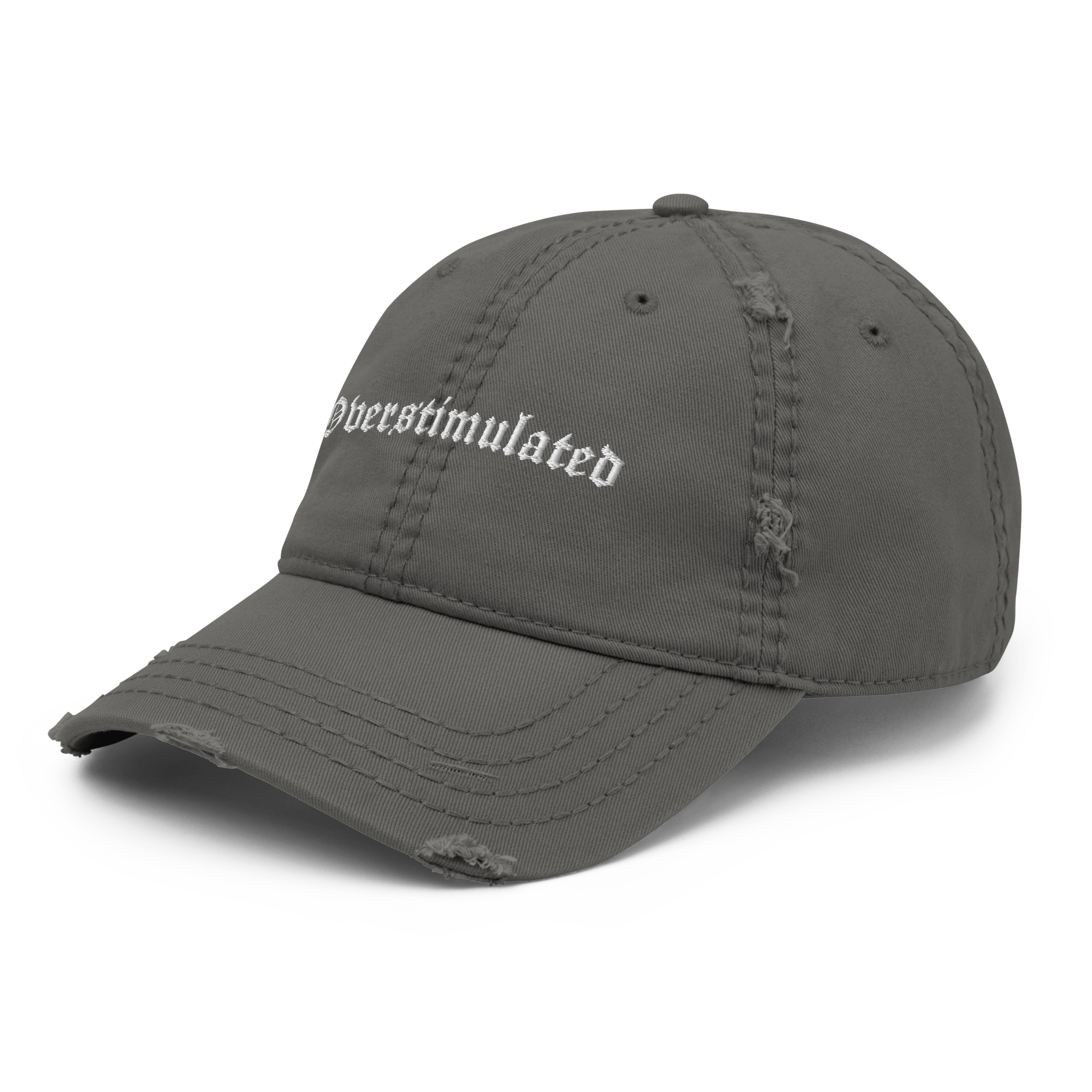 Overstimulated Distressed Dad Hat Goth Cloth Co.