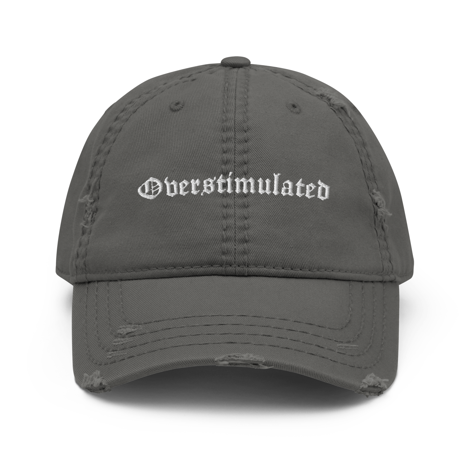 Overstimulated Distressed Dad Hat Goth Cloth Co.