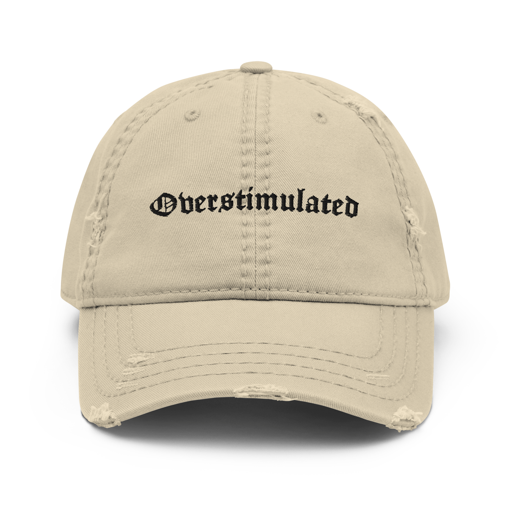 Overstimulated Distressed Dad Hat Goth Cloth Co.