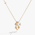 Pisces Zodiac Charm Cluster Necklace ALEX AND ANI