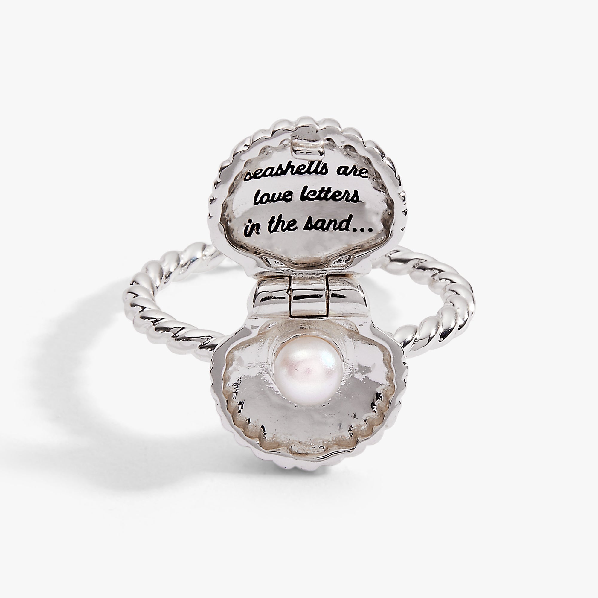 Salt + Sea 'Seashells Are Love Letters In The Sand' Locket Ring ALEX AND ANI