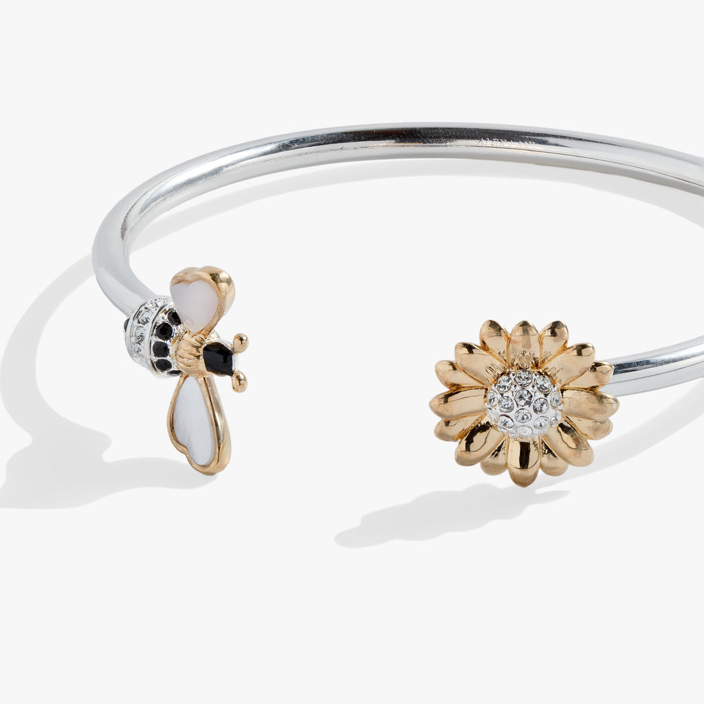 Sunflower & Bee Flex Cuff ALEX AND ANI