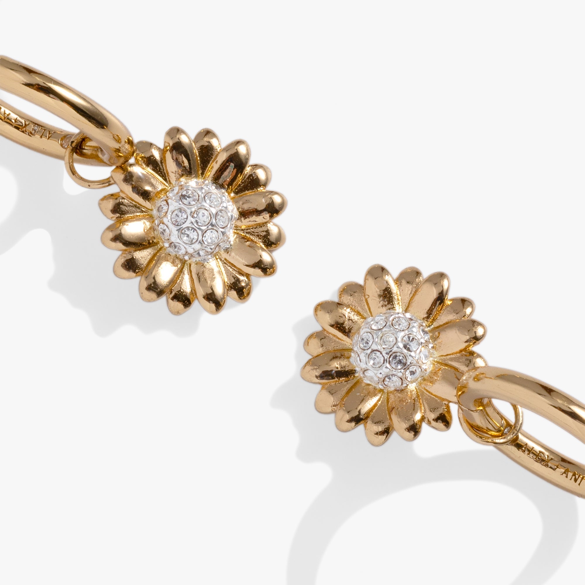 Sunflower Huggie Hoop Earrings ALEX AND ANI