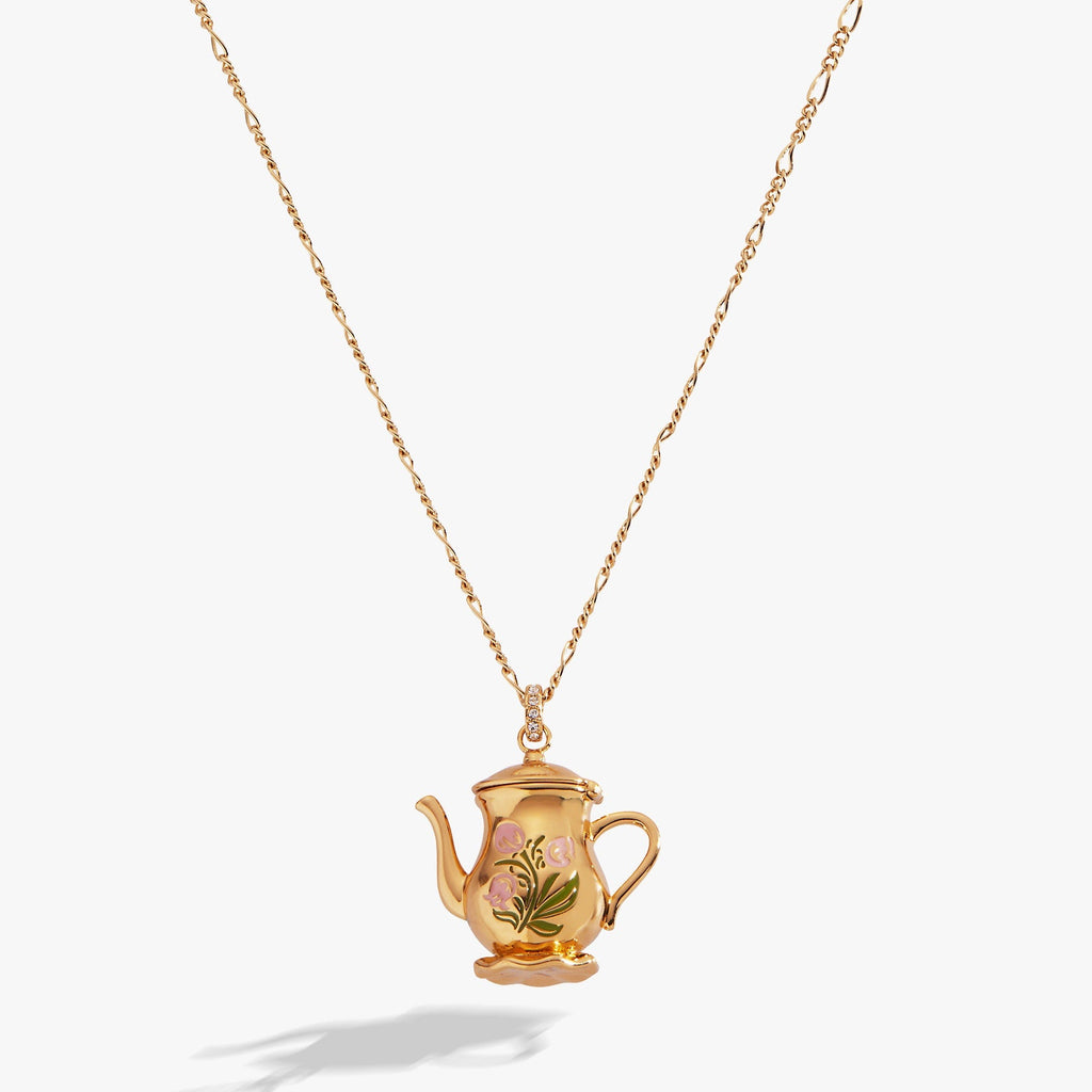 Tea Party Kettle Locket Pendant Necklace ALEX AND ANI