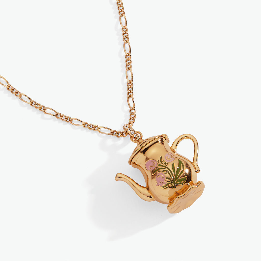 Tea Party Kettle Locket Pendant Necklace ALEX AND ANI