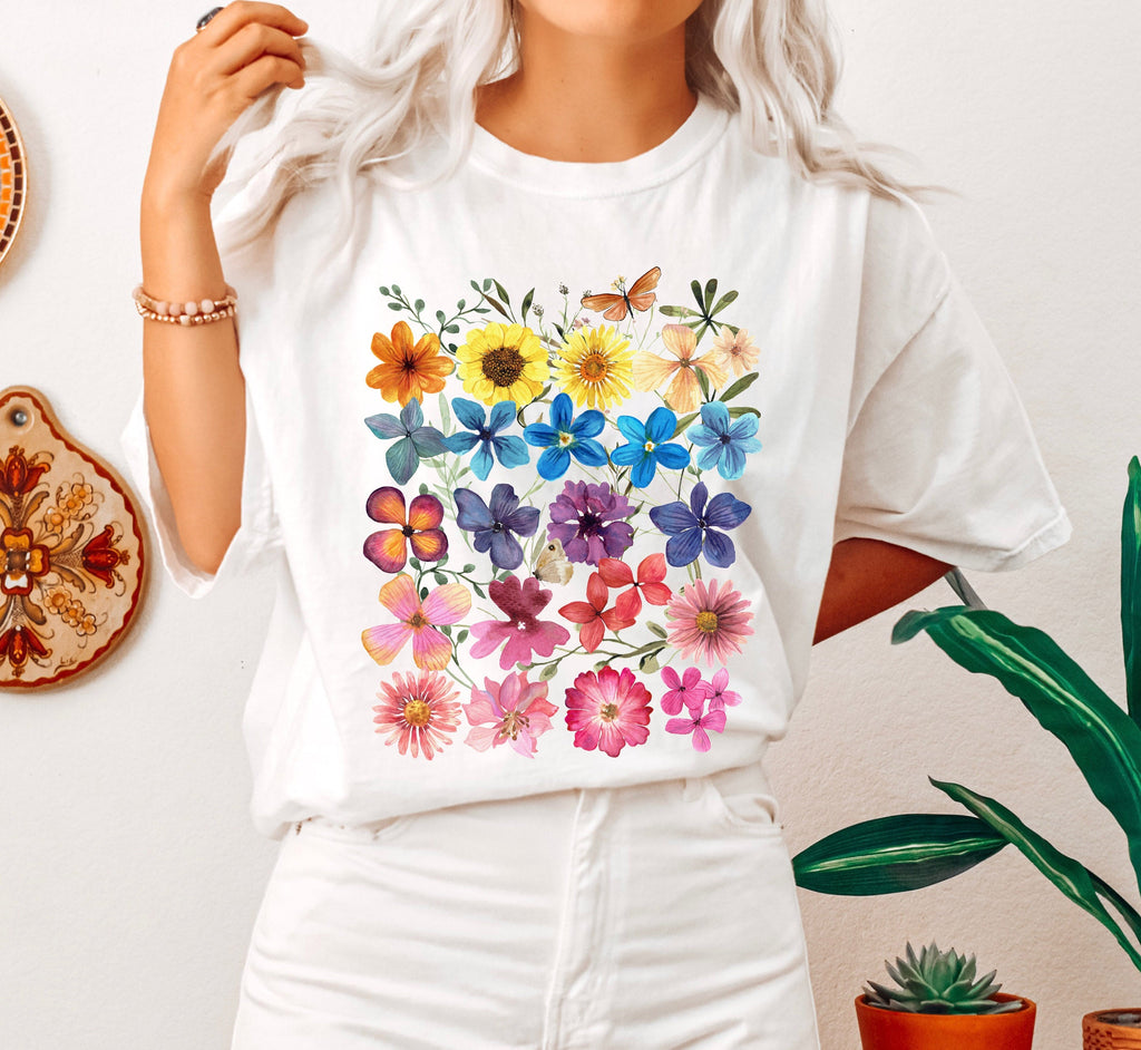 Botanical Print Plant Lover Comfort Colors Tshirt Refinery No. 1